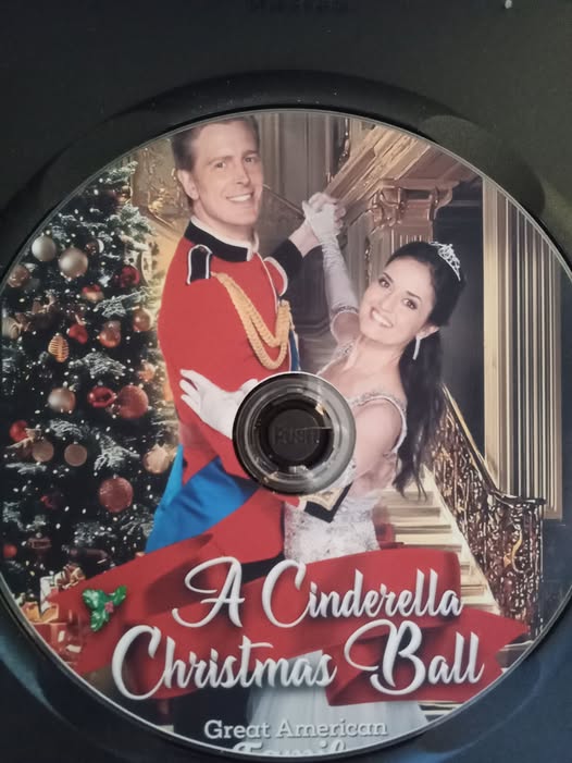 A Cinderella Christmas Ball (2024) DVD with Danica McKellar in a DVD case with the artwork