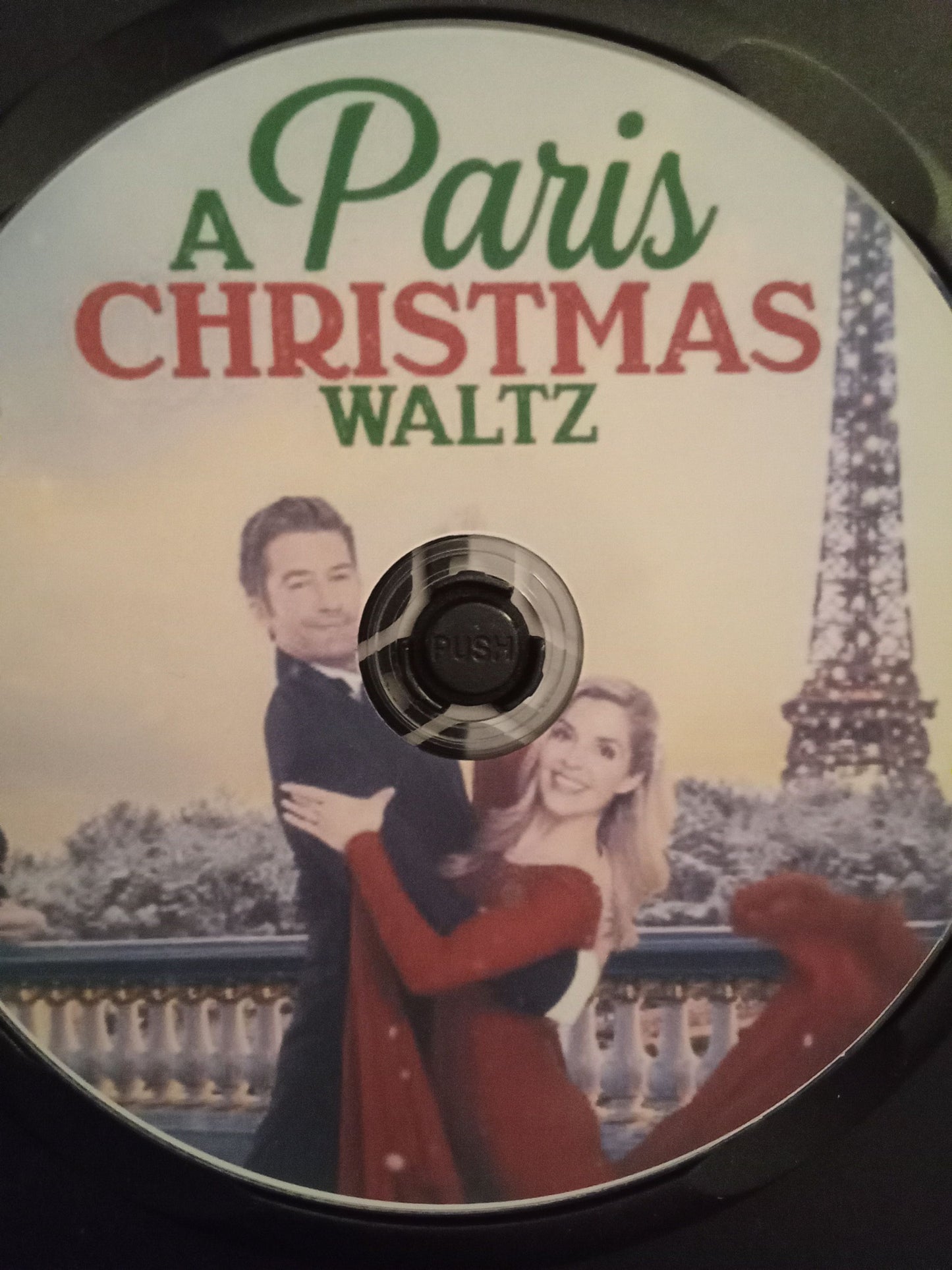 A Paris Christmas Waltz (2023) DVD with Jen Lilly in a DVD case with the artwork