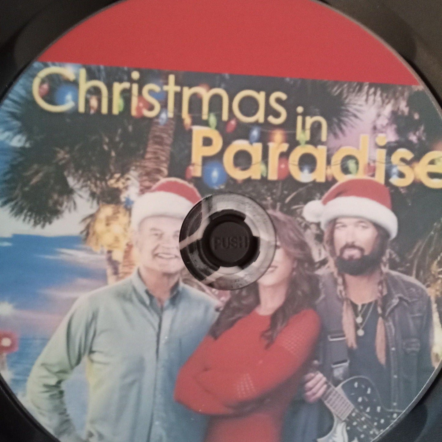 Christmas in Paradise (2022) DVD with Kelsey Grammer in a DVD case with the cover art