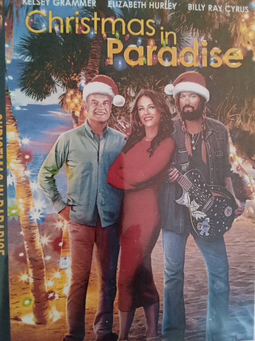 Christmas in Paradise (2022) DVD with Kelsey Grammer in a DVD case with the cover art