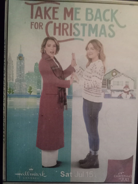 Take Me Back For Christmas (2023) DVD with Vanessa Lengies & Corey Sevier in a DVD Case with cover art