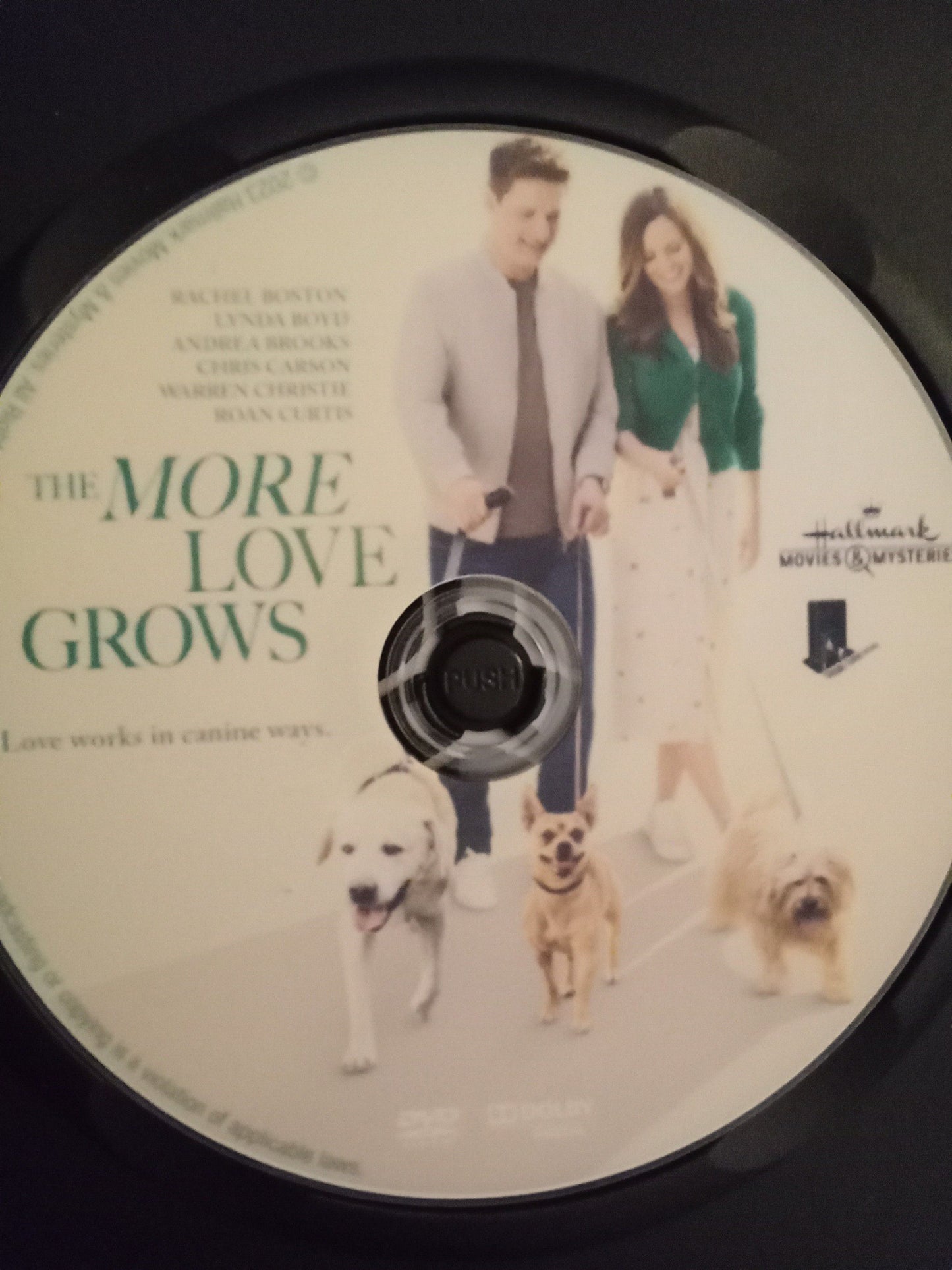 The More Love Grows (2023) DVD with Rachel Boston & Warren Christie in a DVD case with the artwork