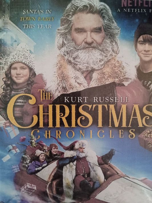 The Christmas Chronicles (2018) DVD with Kurt Russell in a DVD case with the artwork