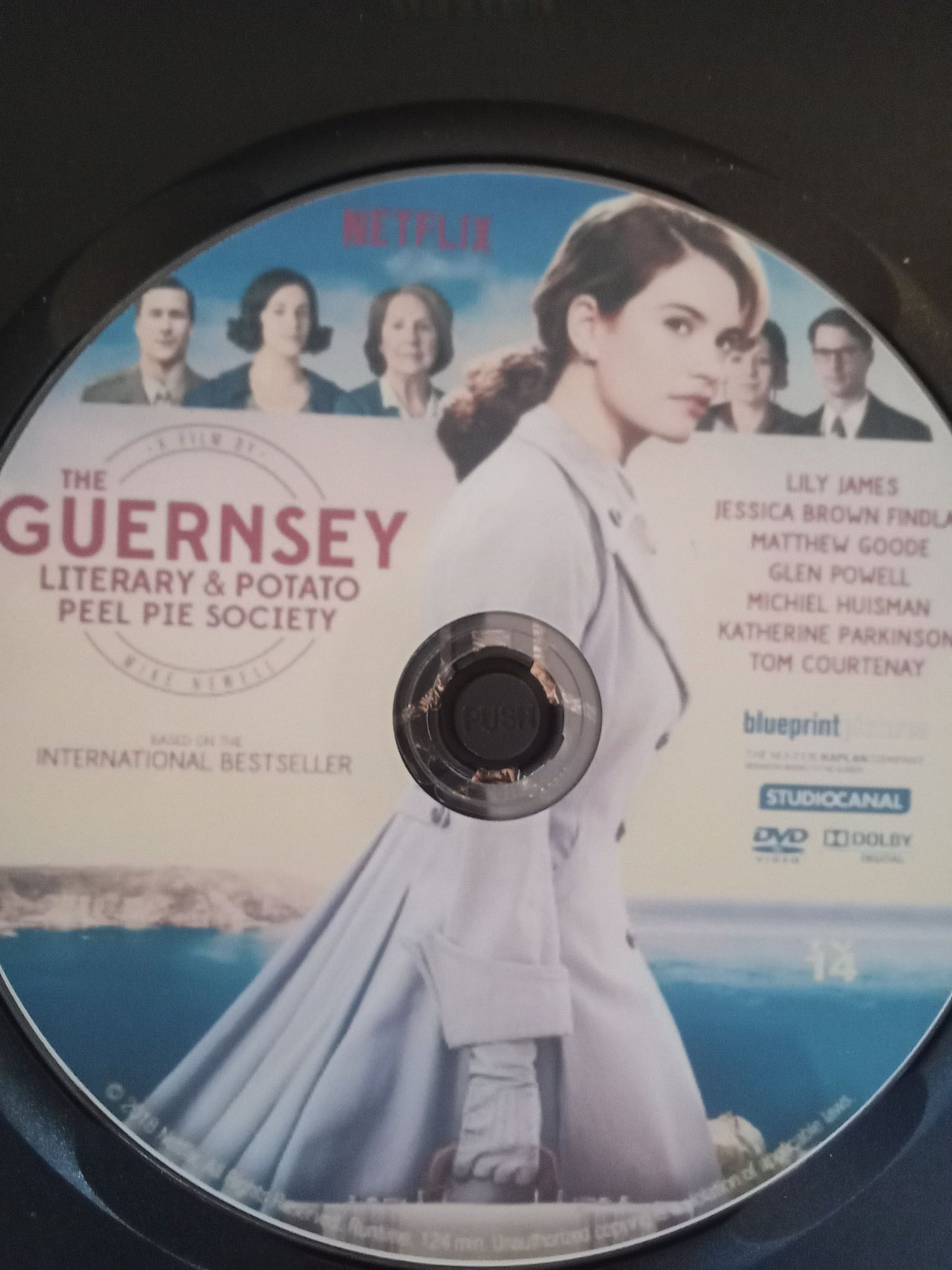 The Guernsey Literary & Potato Peel Pie Society (2018) DVD with Lily James